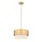 Z-Lite Counterpoint Pendant, 1-Light, 12 In.W x 7.25 In.H, Modern Gold/White 495P12-MGLD - alternate 1
